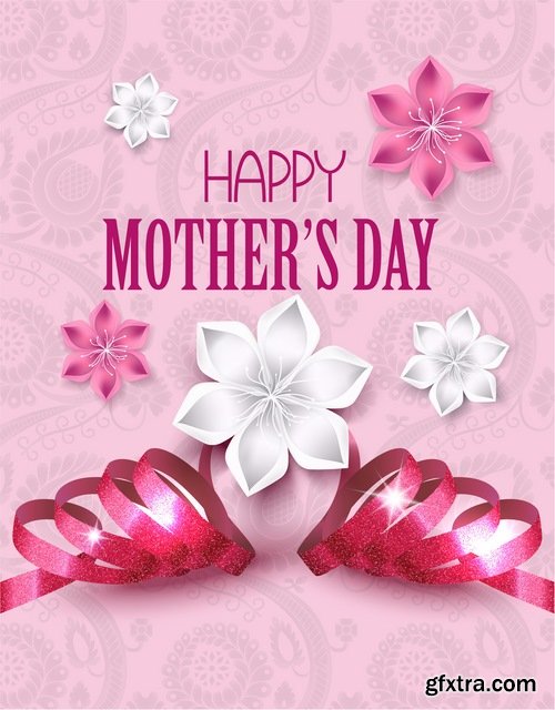 Collection of 8 March International Women\'s Day invitation card flyer banner 25 EPS