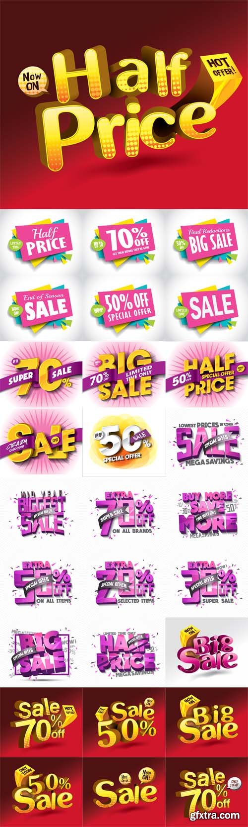 Vector Set - Sale Concept Banners