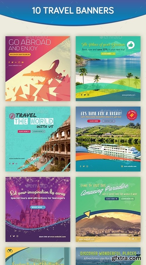 GraphicRiver - Travel Banners 19009598