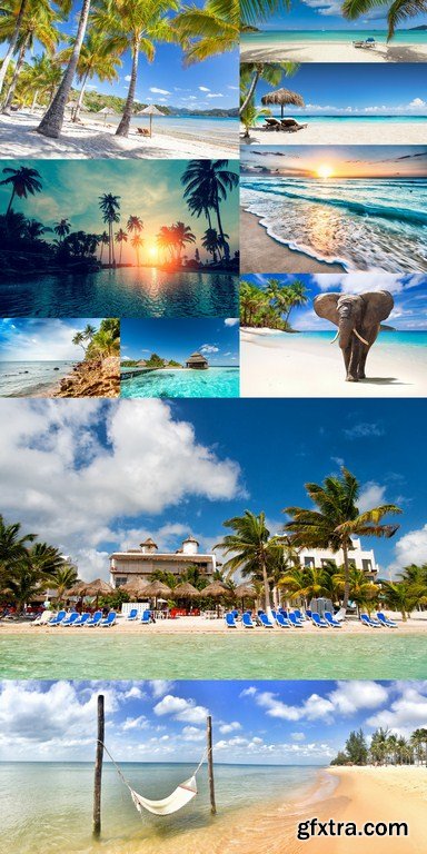 Tropical Beach - 10 x JPEGs