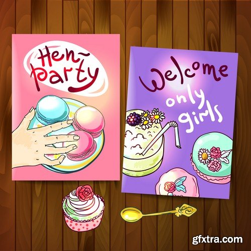 Hen-party poster - 5 EPS