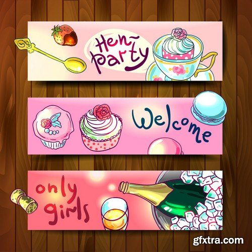 Hen-party poster - 5 EPS