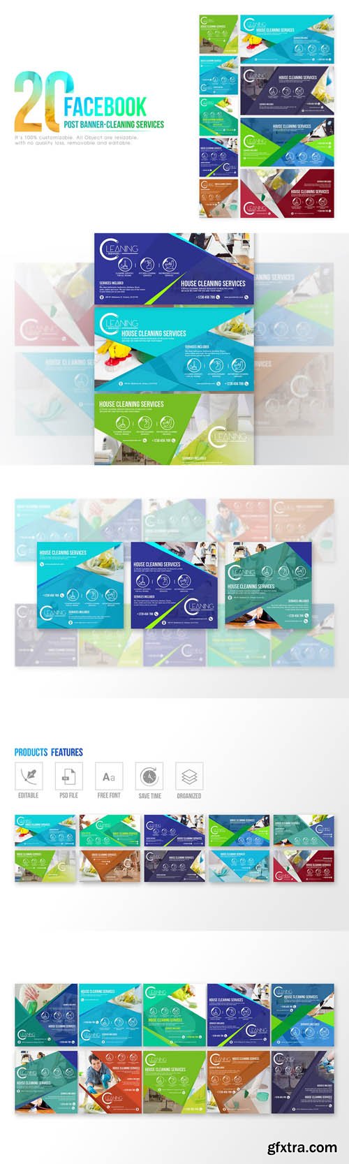 20 Facebook Post Banner &ndash; Cleaning Service