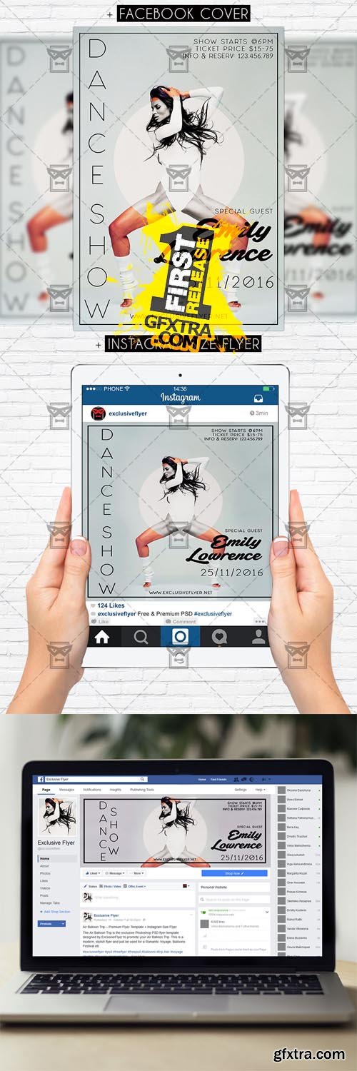 Dance Show - Premium PSD Template Dance Show - Premium PSD Template