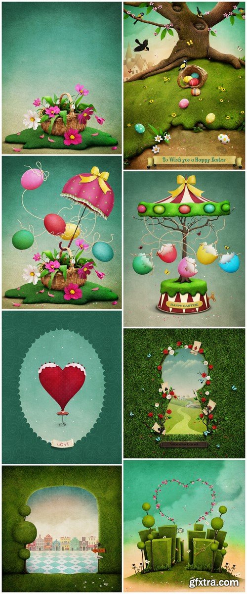 Art background Spring #2 8X JPEG