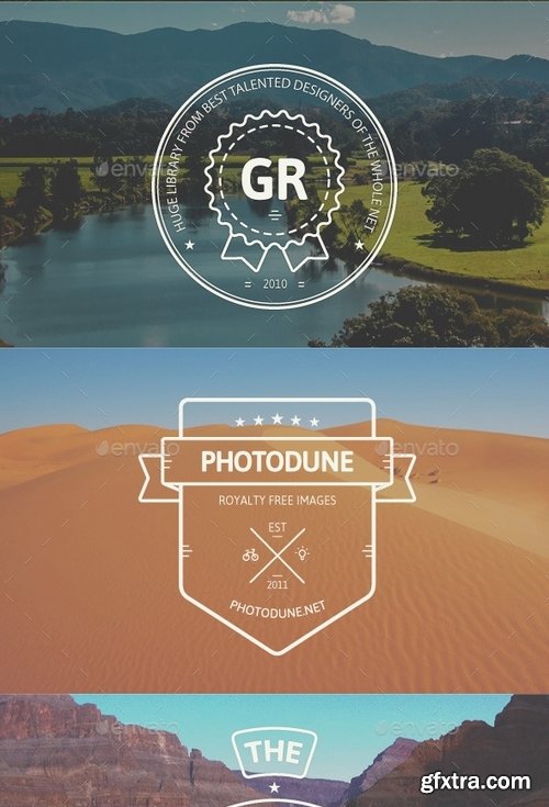 GraphicRiver - Clean and Clever Insignias - Badges 9079306