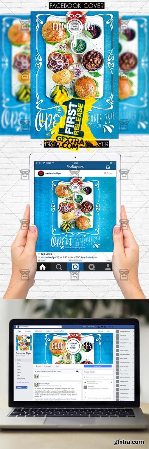Food Festival - Premium PSD Flyer Template Food Festival - Premium PSD Flyer Template