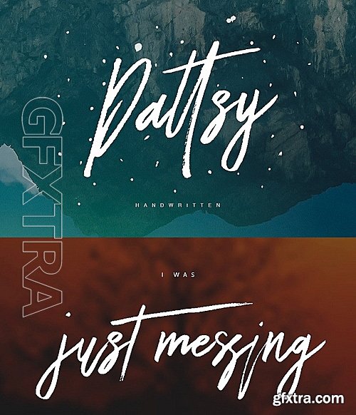 CM - Dattsy Signature Brush Font 1202502