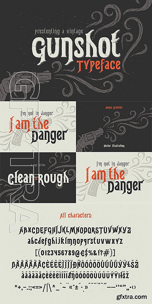 CM - Gunshot typeface 1204015