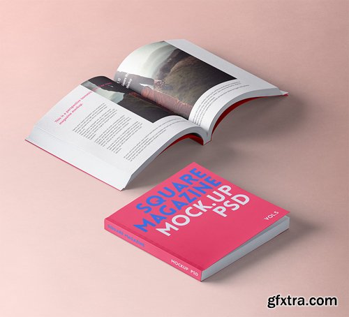 Square Psd Magazine Mockup Vol 5 Square Psd Magazine Mockup Vol 5
