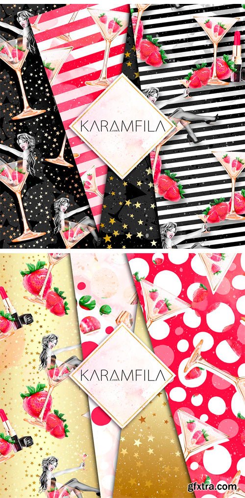 CM 1237126 - Ladies' Night Fashion Patterns