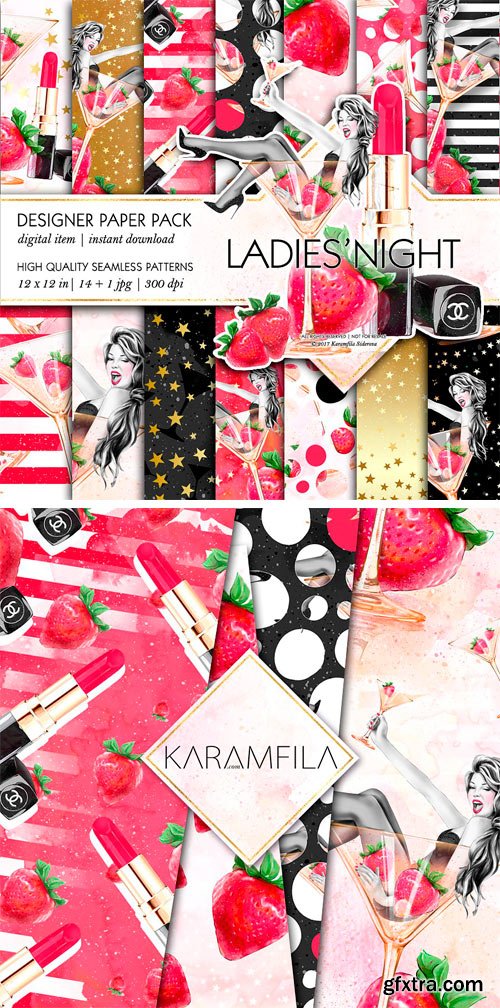 CM 1237126 - Ladies' Night Fashion Patterns