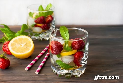 Collection of fresh vegetables fruit juice cocktail ice collection of different drinks vitamins 25 HQ Jpeg