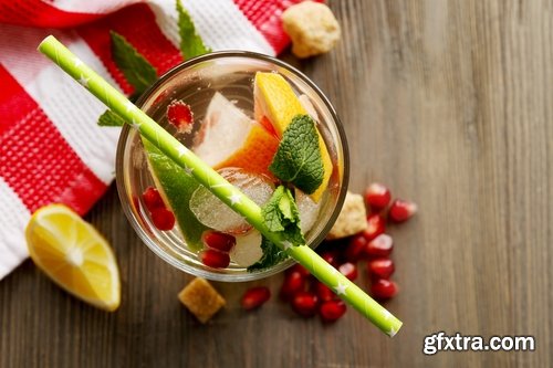 Collection of fresh vegetables fruit juice cocktail ice collection of different drinks vitamins 25 HQ Jpeg