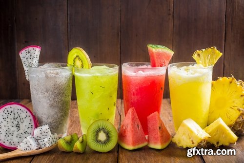 Collection of fresh vegetables fruit juice cocktail ice collection of different drinks vitamins 25 HQ Jpeg