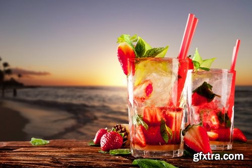 Collection of fresh vegetables fruit juice cocktail ice collection of different drinks vitamins 25 HQ Jpeg