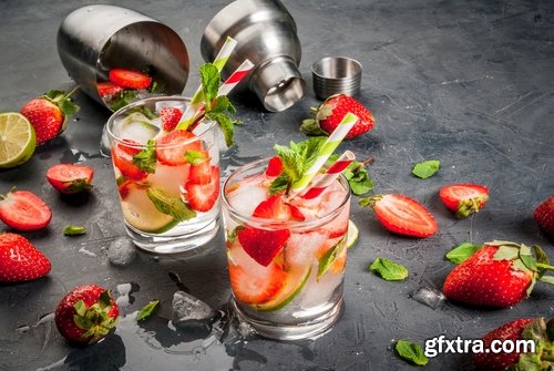 Collection of fresh vegetables fruit juice cocktail ice collection of different drinks vitamins 25 HQ Jpeg