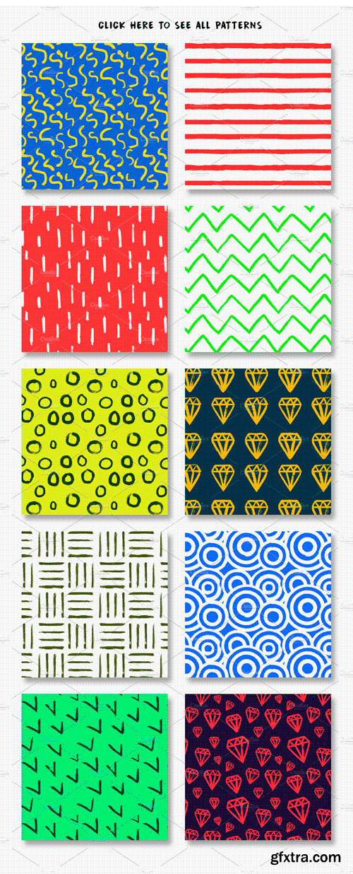 CM 1256151 - Hand Drawn Pattern Set Vol.01