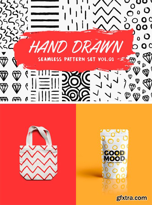 CM 1256151 - Hand Drawn Pattern Set Vol.01