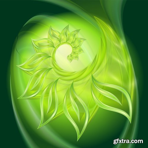 Collection of abstract background is a wave spring splashes drop vector image 25 EPS