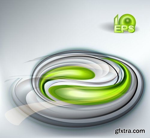 Collection of abstract background is a wave spring splashes drop vector image 25 EPS