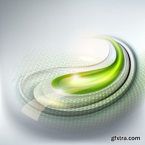 Collection of abstract background is a wave spring splashes drop vector image 25 EPS