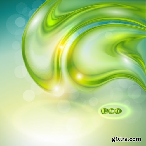 Collection of abstract background is a wave spring splashes drop vector image 25 EPS