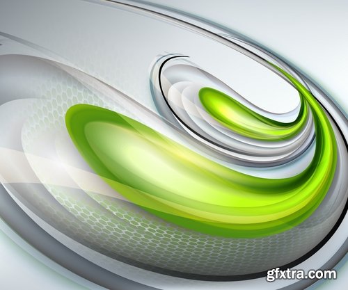 Collection of abstract background is a wave spring splashes drop vector image 25 EPS