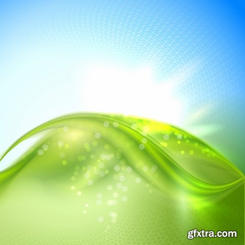 Collection of abstract background is a wave spring splashes drop vector image 25 EPS