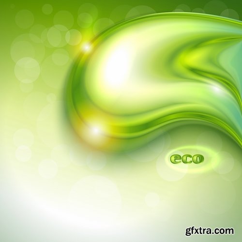 Collection of abstract background is a wave spring splashes drop vector image 25 EPS