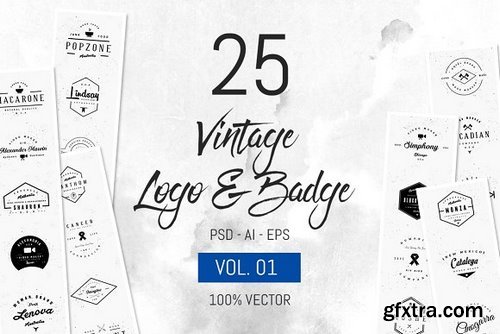 CM - 25 Vintage Logo & Badge Vol. 01 1155420