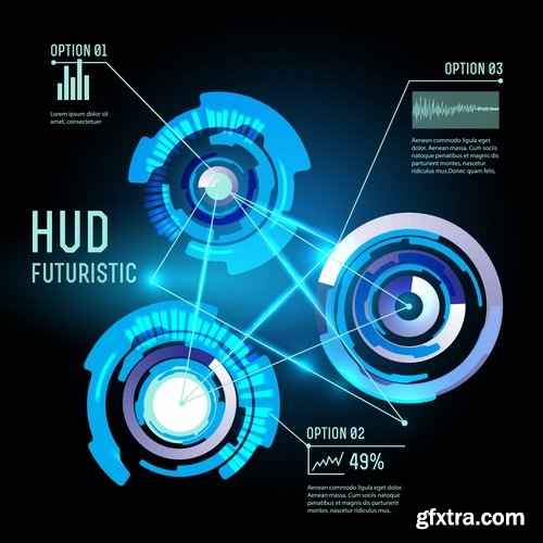 Collection of screen touchscreen indicator tool button for design website site 25 EPS