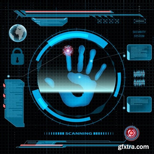 Collection of screen touchscreen indicator tool button for design website site 25 EPS