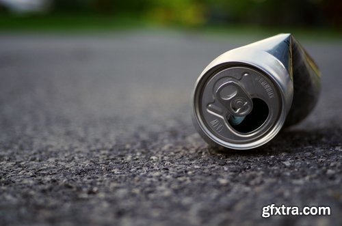 Collection of garbage outside the city dirty garbage container 25 HQ Jpeg