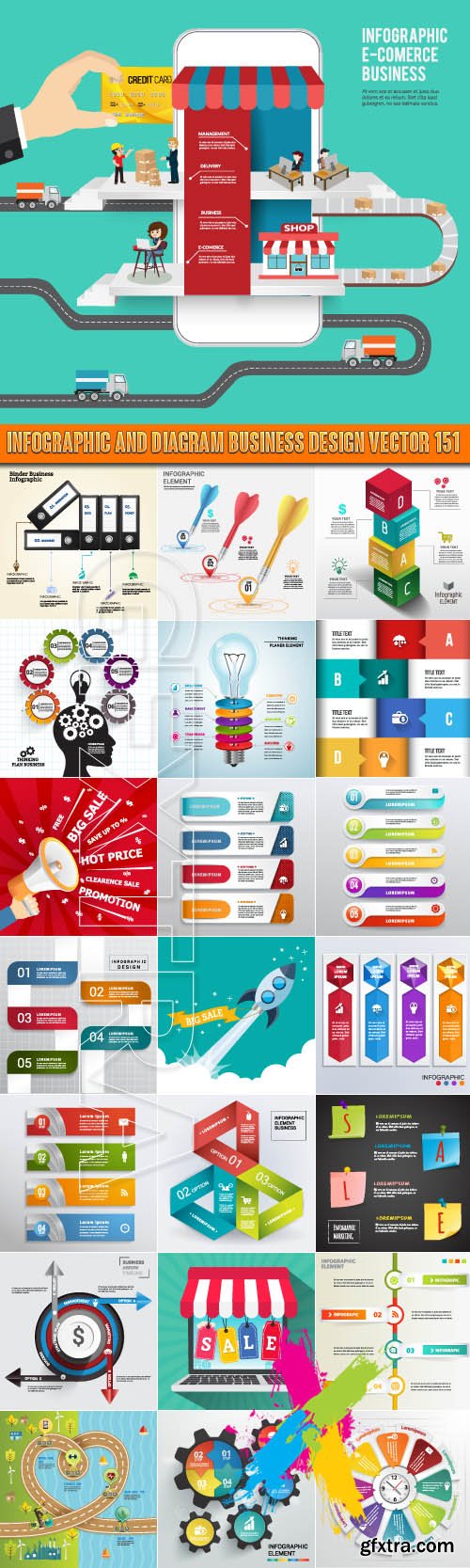 Infographic and diagram business design vector 151