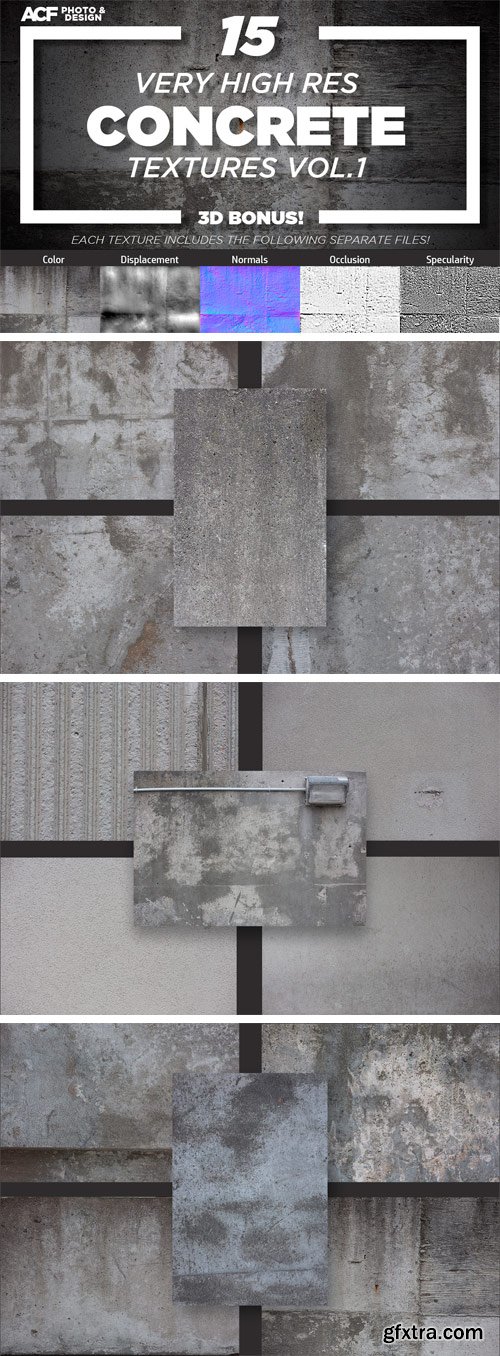 CM 1257637 - 15 Concrete Texture Bundle