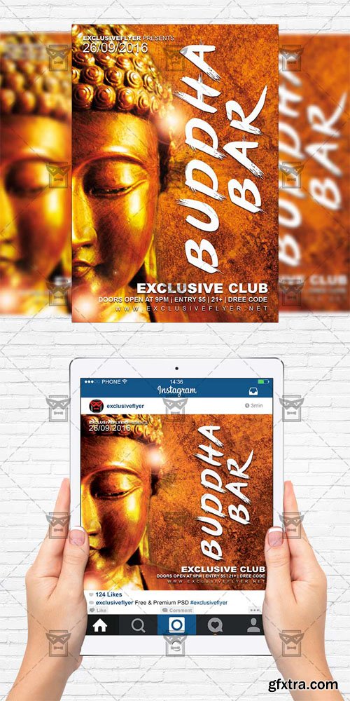 Buddha Bar - Flyer Template + Instagram Size Flyer Buddha Bar - Flyer Template + Instagram Size Flyer