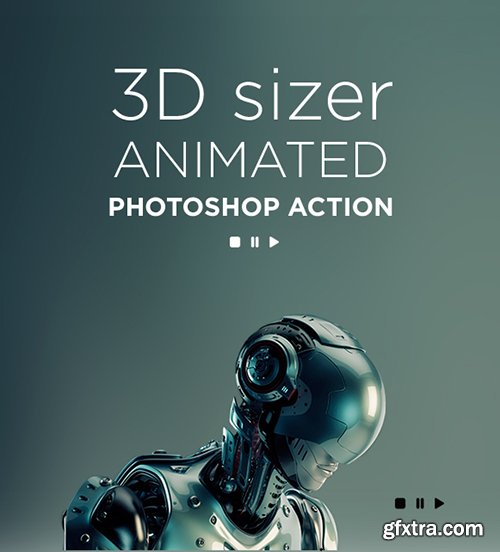 Graphicriver 3D Sizer Animated Photoshop Action 19531981 » GFxtra