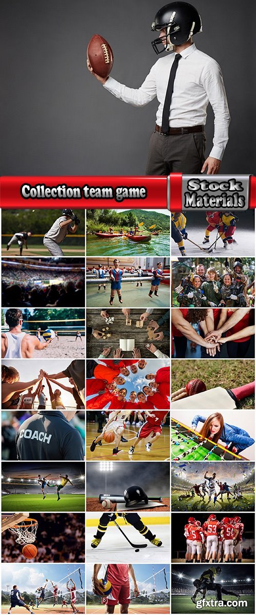 Collection team game playing sport baseball basketball volleyball rugby football 25 HQ Jpeg