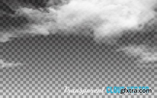 Collection cloud flyer template is an example of banner vector image 14 EPS