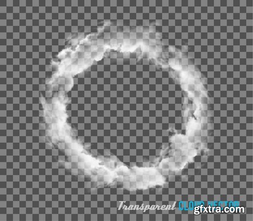 Collection cloud flyer template is an example of banner vector image 14 EPS