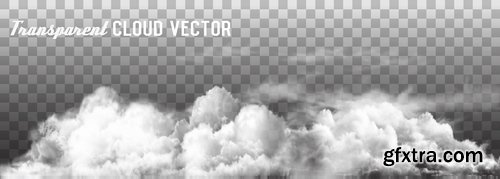Collection cloud flyer template is an example of banner vector image 14 EPS