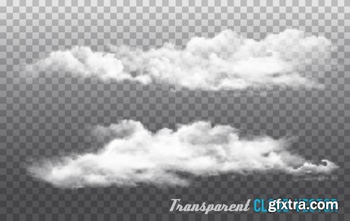 Collection cloud flyer template is an example of banner vector image 14 EPS