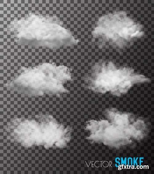 Collection cloud flyer template is an example of banner vector image 14 EPS