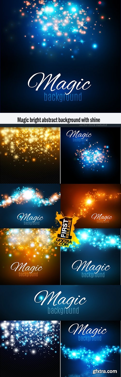 Magic bright abstract background with shine