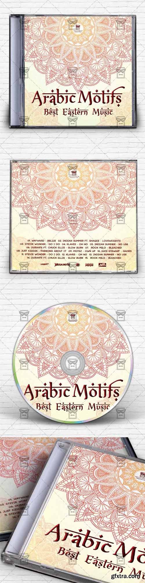 Arabic Motifs - Mixtape Album CD Cover Template Arabic Motifs - Mixtape Album CD Cover Template