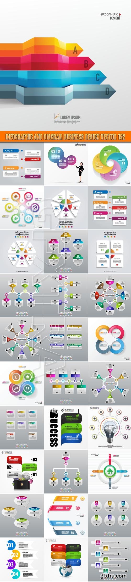 Infographic and diagram business design vector 152
