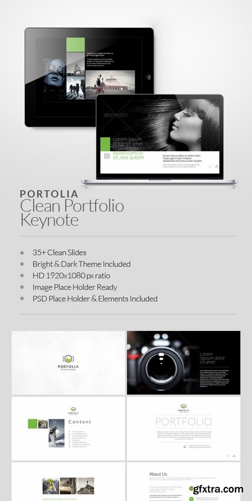 GraphicRiver - Portolia Multipurpose Clean Portfolio Keynote 6452302