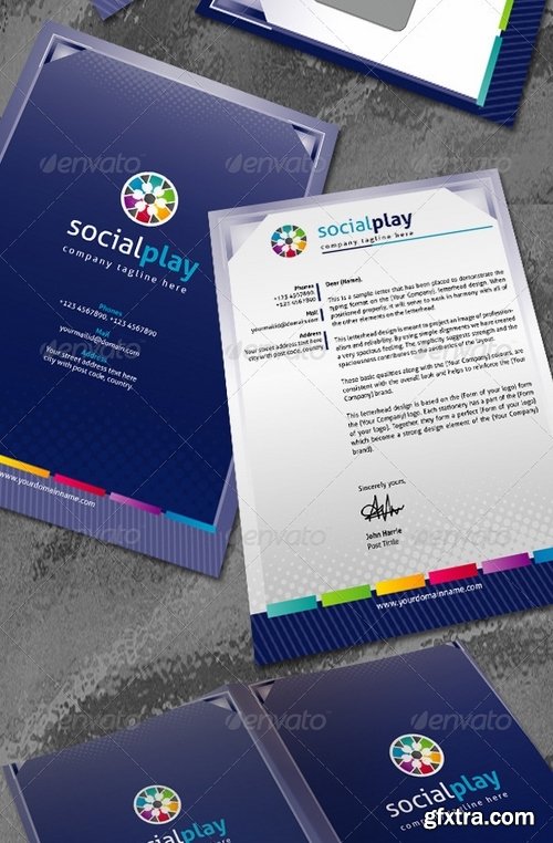 GraphicRiver - Social Play Corporate ID Pack + Logo 2600788