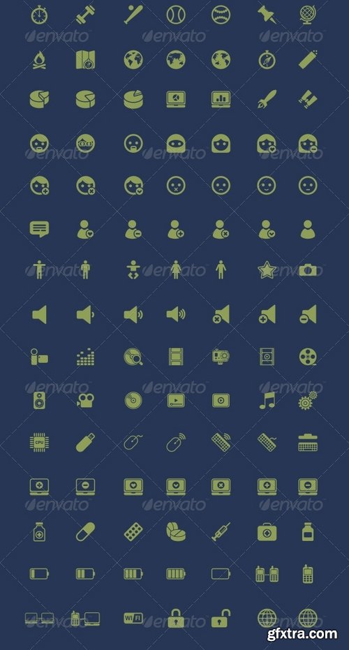 GraphicRiver - 500 Vector Icons + Icon Generator 2405037